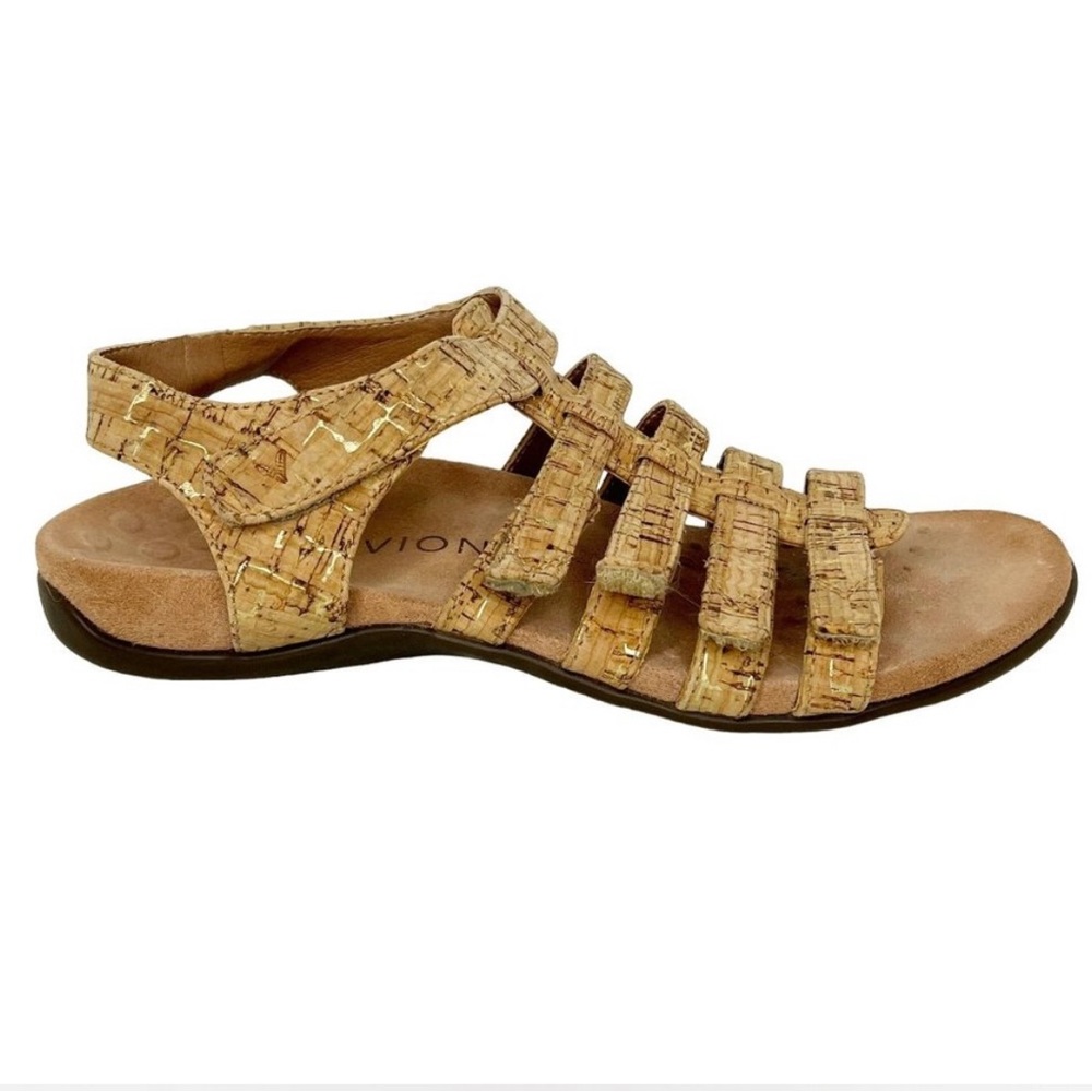 Vionic Harissa Cork Strappy Sandals (8)